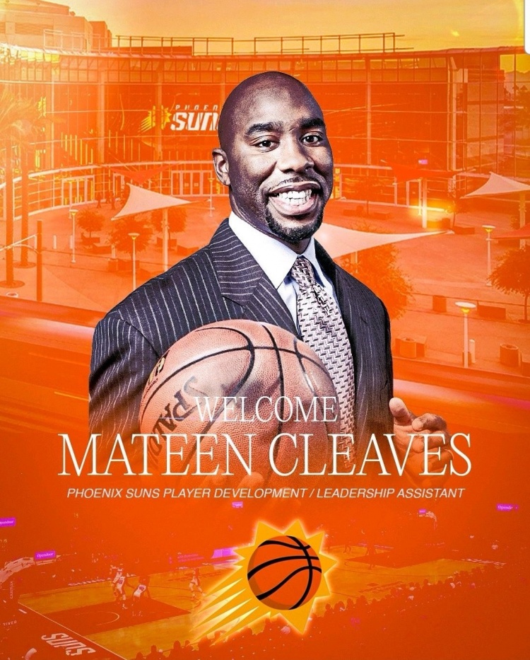 太阳官方：马汀-克利夫斯担任球队助教 负责球员发展及领袖力培养